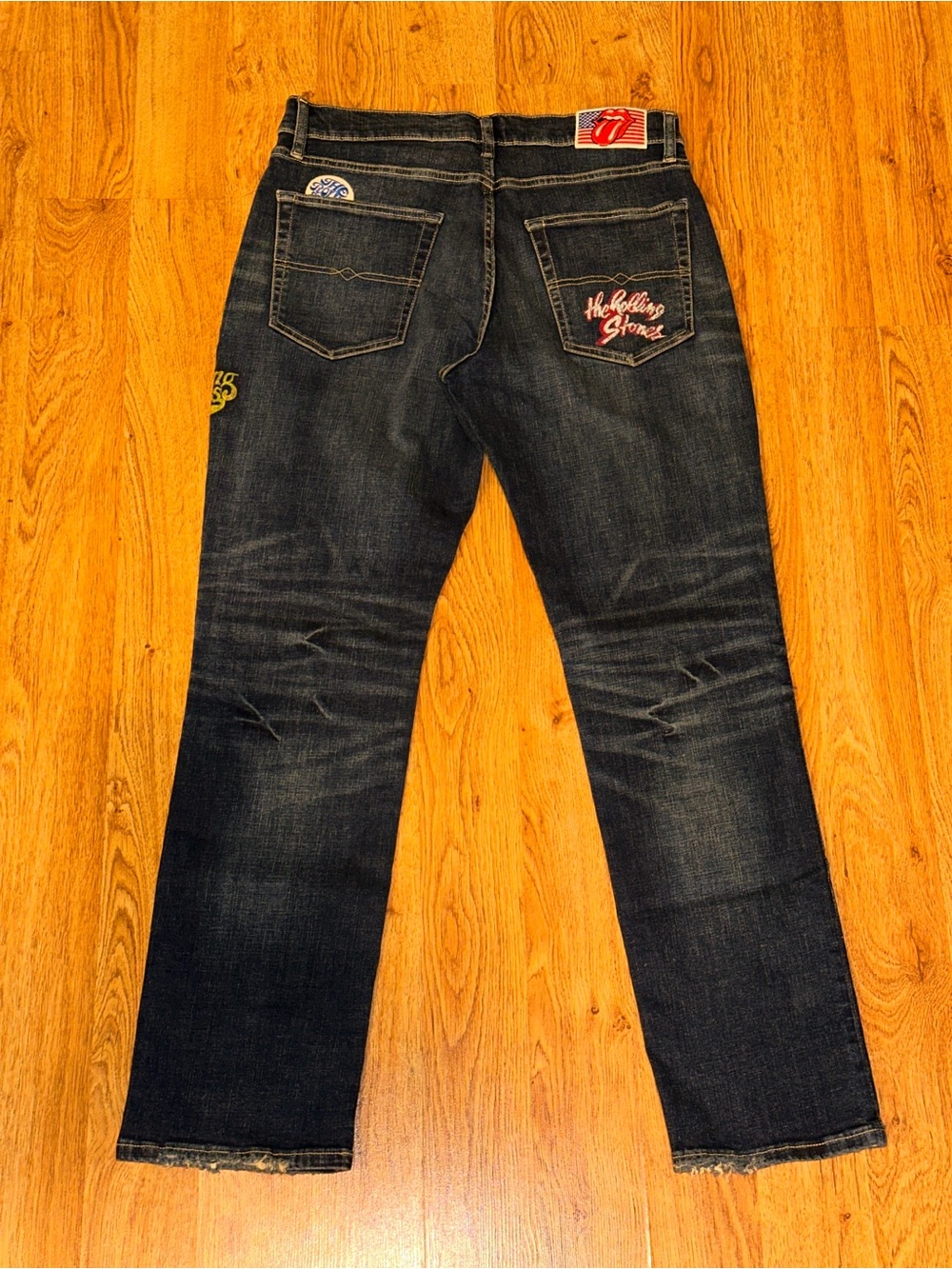 Lucky Brand 223 Straight Rolling Stones Jeans Men's 33×32 Decca Advanced Stretch